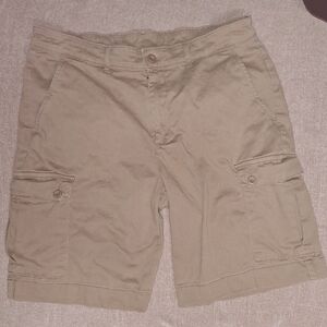 Khaki Mens Cargo Shorts